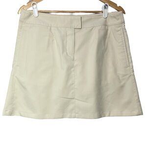 New Puma Golf Solid Tech Skort Skirt Women’s Size 10 Oatmeal Tan 568369 NWT